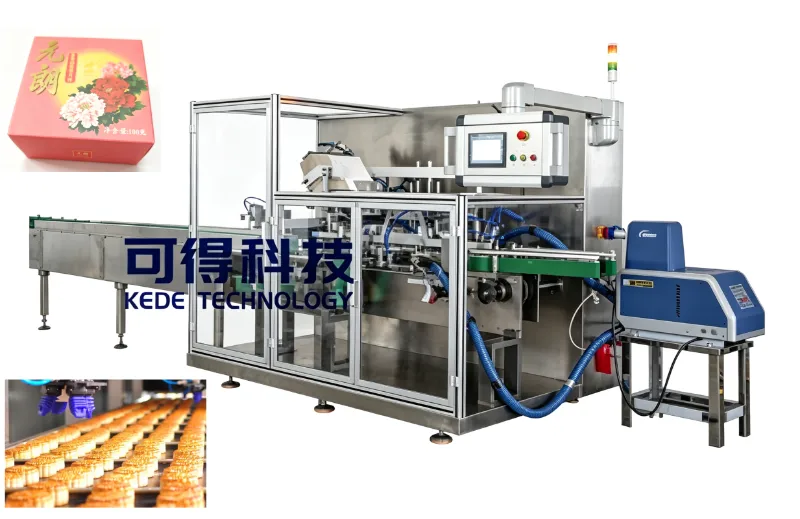 Mooncake 공장이 포장 효율성을 200% 높인 방법 – KEDE Machinery가 상품을 성공적으로 전달했습니다.